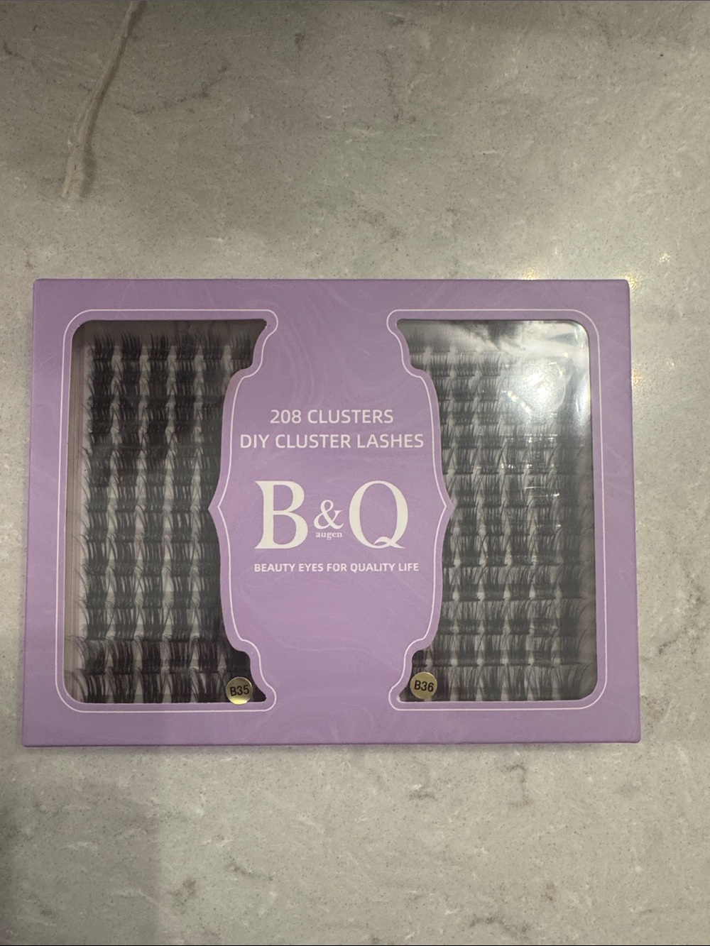 B & Q Cluster Lashes - Black